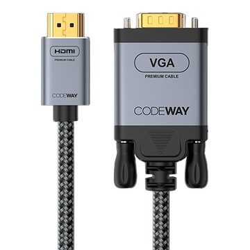 CODEWAY HDMI 轉 VGA視頻轉接線  1.2m  1條