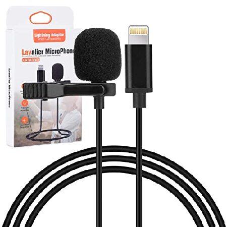 Enbiawit Professional lavalier Microphone for iPhone, Condenser Microphone for Phone Recording and Video Recording, lavalier Microphone for YouTube, i