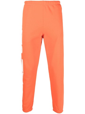 Heron Preston - HPNY-print tapered track pants - men - Cotton - S - Orange
