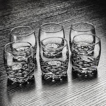 玻璃1兩小酒杯一兩半白酒杯80ml杯子家用感輕奢