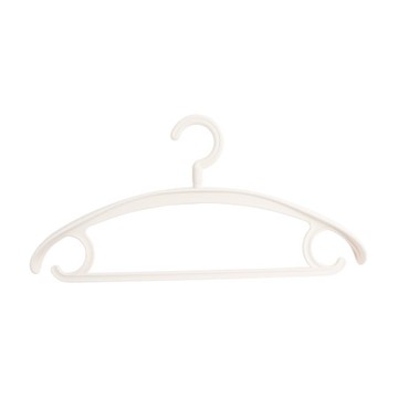 樂嫚妮 護肩無痕旋轉衣架/西服掛架-10入-(4色)白色