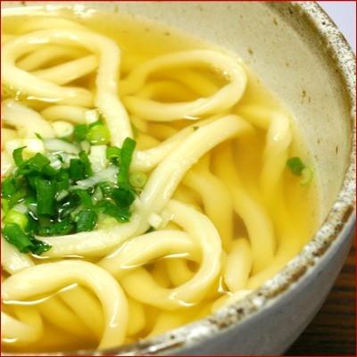 かけつゆうどん（2人前）　打ちたて生うどん・自家製出汁に自信あり！