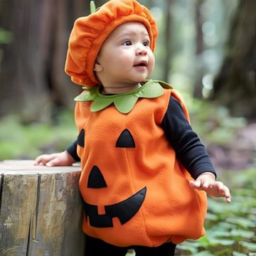萬圣節兒童服裝男童女童寶寶南瓜衣服幼兒園halloween嬰兒cos裝扮