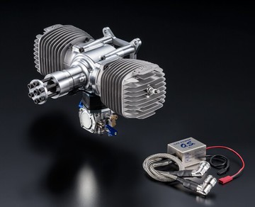 【車車共和國】O.S GT120T 水平對臥雙缸120cc 二行程汽油引擎 模型飛機用引擎 #3AB00