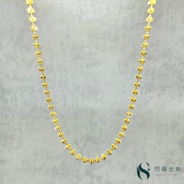 【閃耀金飾】 9999純金項鍊 璀璨曼陀黃金女鍊(約重3.30錢)