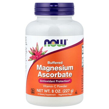 NOW Foods, 純淨，緩衝，抗壞血酸鎂，維生素 C 營養粉，8 盎司（227 克）