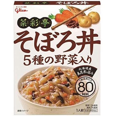 江崎グリコ 菜彩亭 そぼろ丼 140g×10個 (140グラム (x