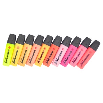 STABILO 思筆樂 波士馬卡龍色經典螢光筆 10色  無異味水性墨水  開蓋4小時不易乾枯  1盒