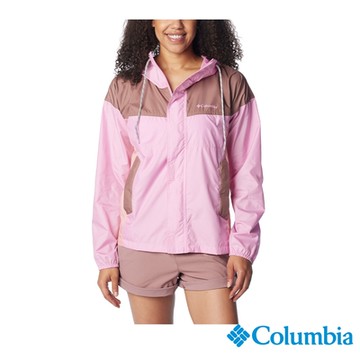 Columbia 哥倫比亞 女款- Flash Challenger防曬UPF40防潑風衣外套-粉紅   UWR74490PK/IS