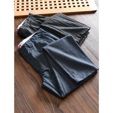 品質精湛！能穿300斤！美單高端秋冬棉質水洗簡約百搭商務休閑褲