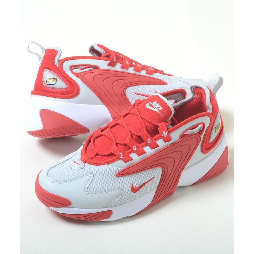 NIKE ZOOM 2K ナイキ ズーム 2K ホワイト×レッド メンズ スニーカー ...