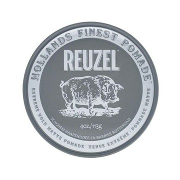 REUZEL EXTREME HOLD Pomade 灰豬極強水泥級無光澤髮蠟113g 優惠價:520元｜岡山戀香水