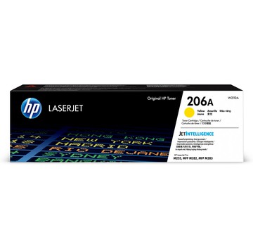 【領券滿額折200】  HP 206A 黃色原廠 LaserJet 碳粉匣(W2112A) For CLJ M255dw/M283/M283fdw
