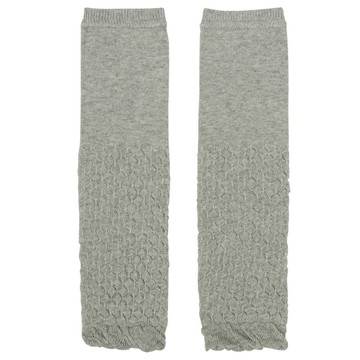 akachan honpo - 腳套-鳳梨紋編織-灰色 (70~95)