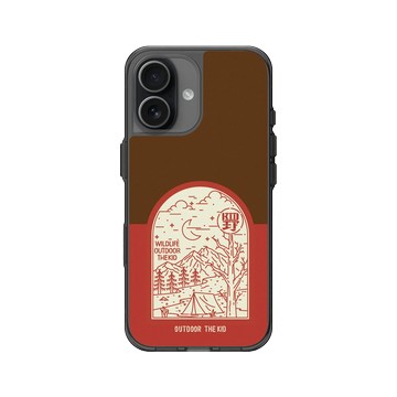 iPhone 17 Clear (相機按鈕) 酷墨灰 - KID - 夜宿露營KID