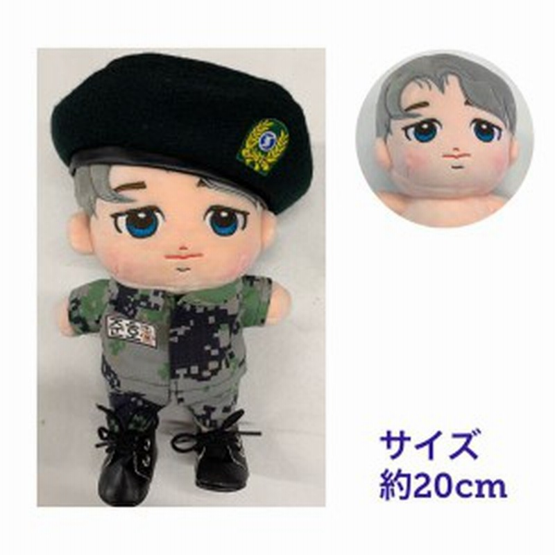 キャラクター ドール 2PM JUNHO ジュノ似 着せ替え ぬいぐるみ ベレー