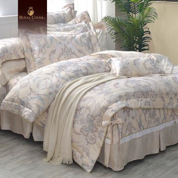 【好傢在】Royal Cover 360織 天絲棉 印花寢飾｜霍姆七件式床罩組 - 雙人加大