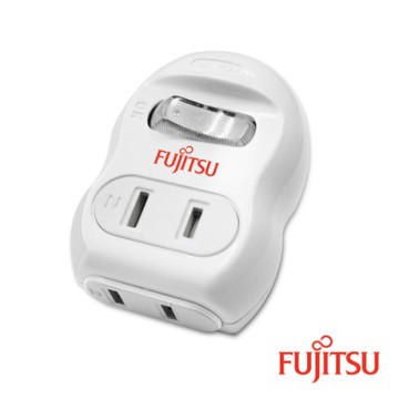 富士通電源轉接壁插 (一切2孔/2座)(新規)