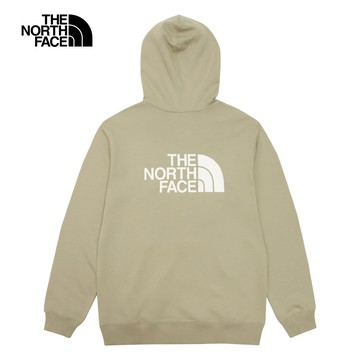 The North Face北面男女款灰色純棉品牌LOGO連帽外套｜83OR1I4