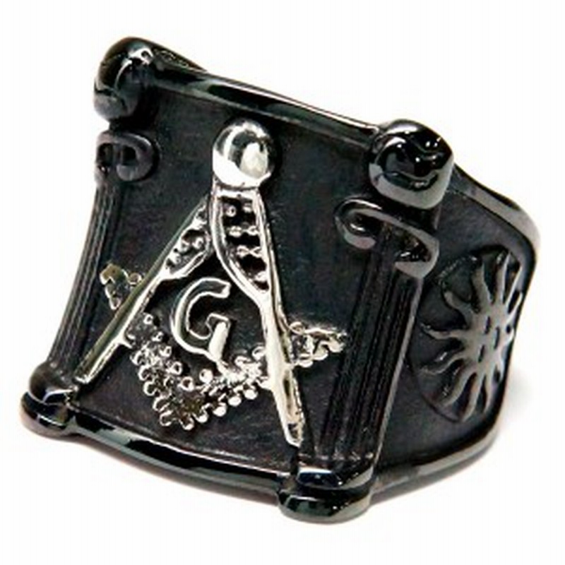 ブラック ヘキサグラム Hexagram ギルド ステンレスピアス ダビデの星 フリーメイソン メソニック ユダヤ星 六芒星 六角星 秘密結社 黒 トラスト ステンレスピアス