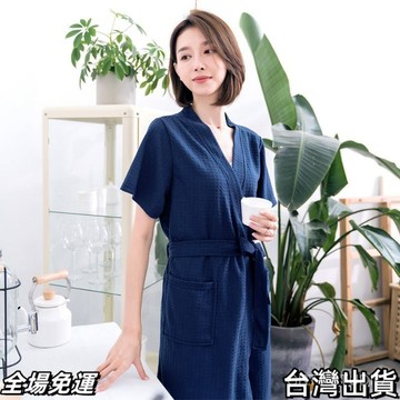 現.貨 夏季短袖睡袍女春鞦季新款情侶睡衣傢居服純色酒店浴袍男士長袖鼕AA