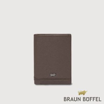 【BRAUN BUFFEL 德國小金牛】台灣總代理 維克多-D 名片夾-培土棕/BF512-141-POS