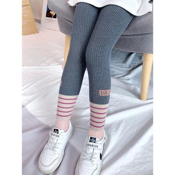 女童打底褲加絨兒童韓版女寶寶長褲外穿秋冬女孩秋款洋氣童褲褲子