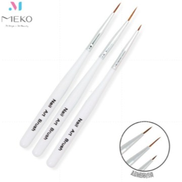 MEKO 彩繪畫花筆(3入裝) J-062 / 製作凝膠 水晶指甲 彩繪指甲 美甲彩繪筆