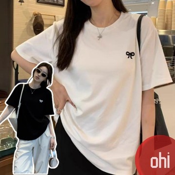 【ohi】寬鬆慵懶原宿風上衣 短袖T恤 女裝 打底衫 網紅款上衣 閨蜜上衣 短袖 圓領T恤 女生衣服 GTMM3761
