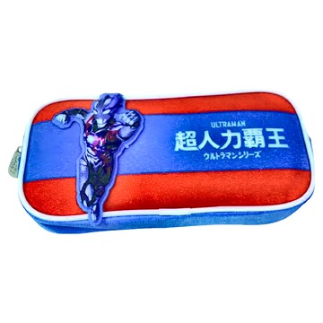 收納王妃 超人力霸王 大拉鏈大容量筆袋 布雷薩  藍色  1個