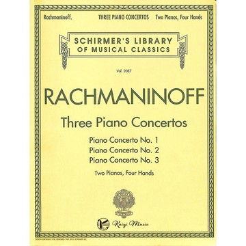 【凱翊 | Schirmer】拉赫曼尼諾夫 鋼琴協奏曲No.1、2、3 雙鋼琴與四手聯彈－Schirmer版