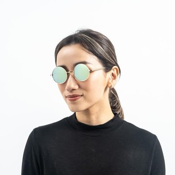 2is OriG 太陽眼鏡 偏光│復古圓框│綠色反光鏡片│抗UV400