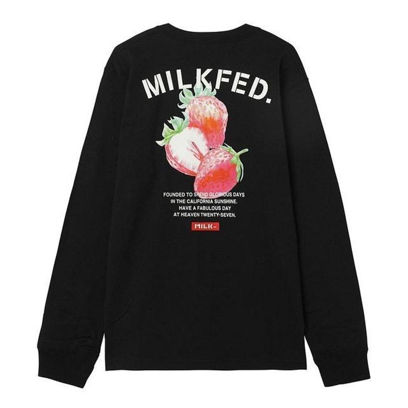 ミルクフェド MILKFED. LS TEE STRAWBERRY ストロベリー イチゴ ...