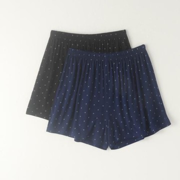 女士莫代爾棉薄款高腰家居褲睡褲短褲褲子透氣夏涼爽