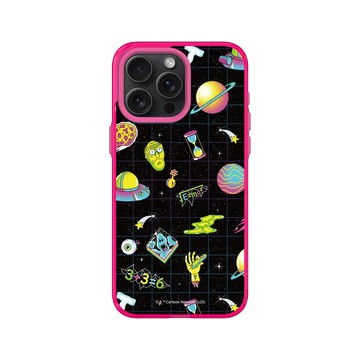 iPhone 15 Pro Max Clear 粉漾桃 - 瑞克和莫蒂 Rick and Morty - 太空圖鑑