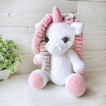 個性化鉤針獨角獸 彩虹獨角獸 白色獨角獸