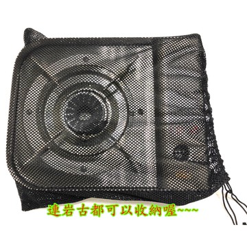 【小麋鹿】露營 黑網 洞洞網 可收納袋10米LED 盤 收納網 整理 分類 尼龍 束口袋  收納袋 歸納 岩谷 網眼