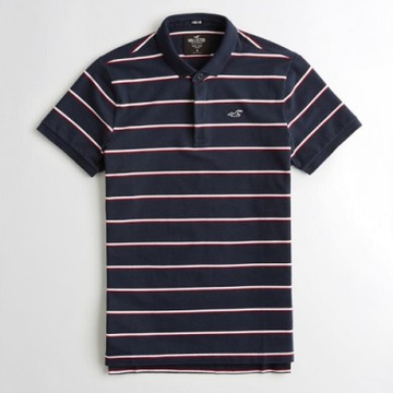 Hollister HCO 短袖 polo 藍色 1215