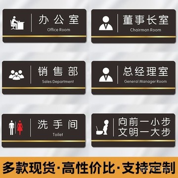 有貨在臺⚡總經理辦公室門牌公司貴賓室門牌董事長辦公室會議室財務室標識牌 DFPZ