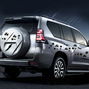 彈孔抓痕貼紙 引擎蓋貼紙 汽車貼紙 創意車貼 車身貼紙 車用貼紙 個性車貼 趣味車貼 車貼紙【CW0421】普特汽車精品