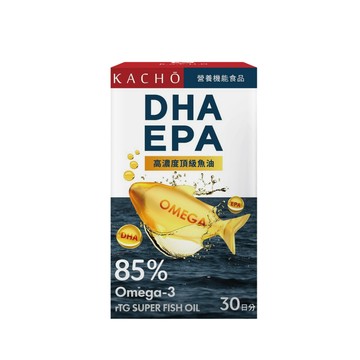 魚油 花鳥KACHO 挪威極淨85%高濃度魚油 (30粒/盒)X5盒