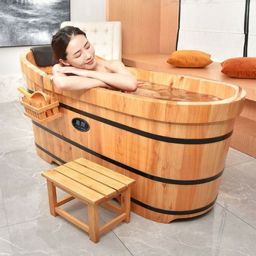 免運/公司貨 浴桶 木桶 香柏木泡澡桶洗澡桶成人全身洗澡盆浴盆加厚熏蒸木桶浴桶浴缸家用 可開發票 全館五折 工廠現貨直銷 新品特價 z11041