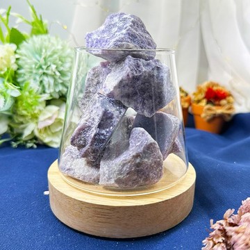 【MU工坊】紫丁香紫雲母擴香石夜燈/水晶擴香燈/碎石/室內香薰/淨