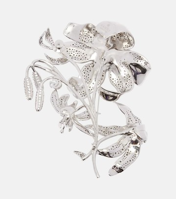 Gucci Floral crystal-embellished brooch