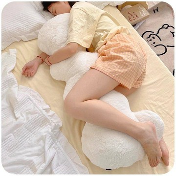 💖人氣熱賣💖波浪抱枕睡覺牀頭玩手機臥室靠枕沙發腰枕宿舍女生禮物裝飾長   枕頭