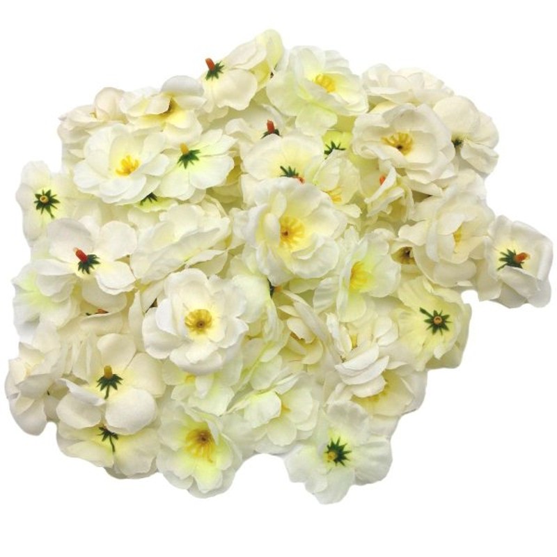 造花 桜 花のみ 50個セット ホワイトイエロー 通販 Lineポイント最大get Lineショッピング