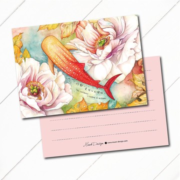 信心的開始 手繪萬用明信片 含信封