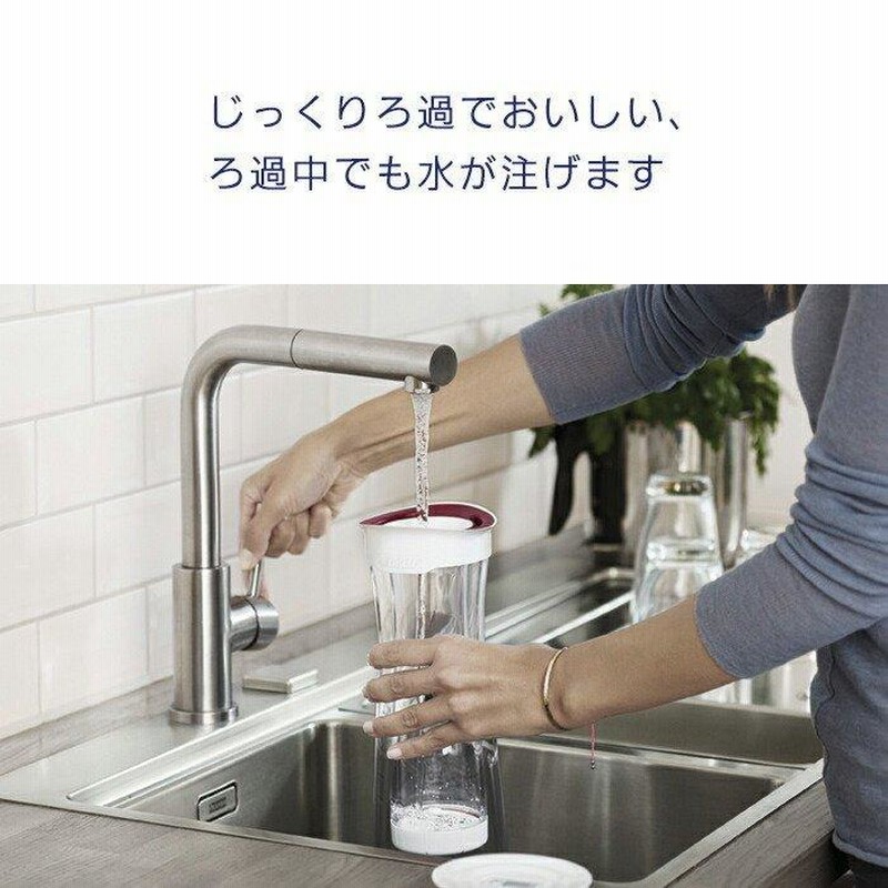 公式 浄水器のブリタ カラフェ型浄水器 ホワイトグラファイト ろ過水容量0 34l 全容量1 3l 水 浄水 家庭用 おしゃれ 通販 Lineポイント最大0 5 Get Lineショッピング