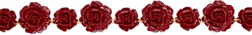 Blumarine 金色 & 红色 Rose 腰带