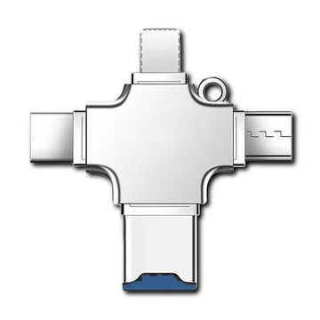 【蝦皮直營】DTAudio聆翔 四合一讀卡機 手機硬碟 micro USB USB 隨身碟 記憶卡 OTG